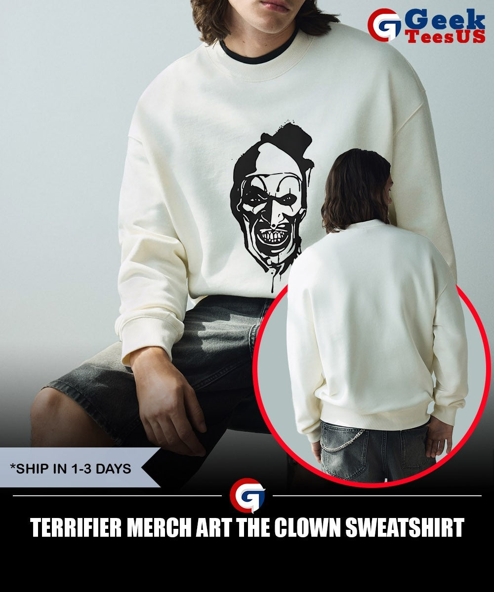 Terrifier merch art the clown shirt