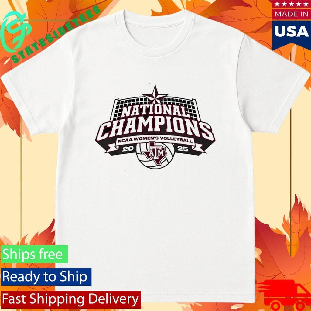 Texas A&m Volleyball 2025 National Champions Logo Shirt