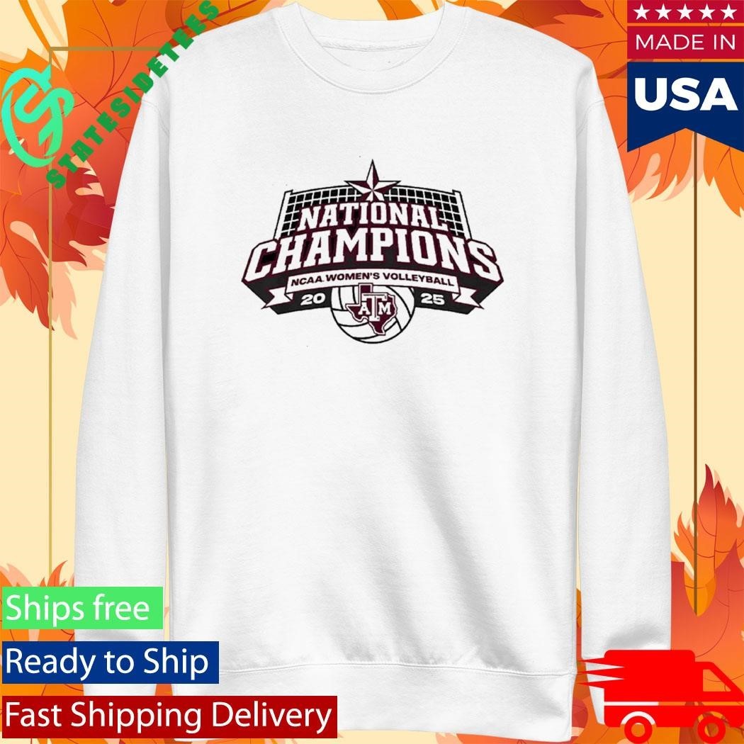 Texas A&m Volleyball 2025 National Champions Logo Shirt