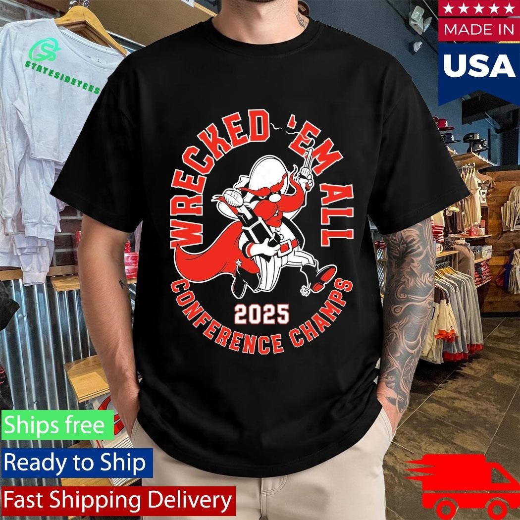 Texas Tech Red Raiders Wreck Em All 2025 Conference Champs Shirt