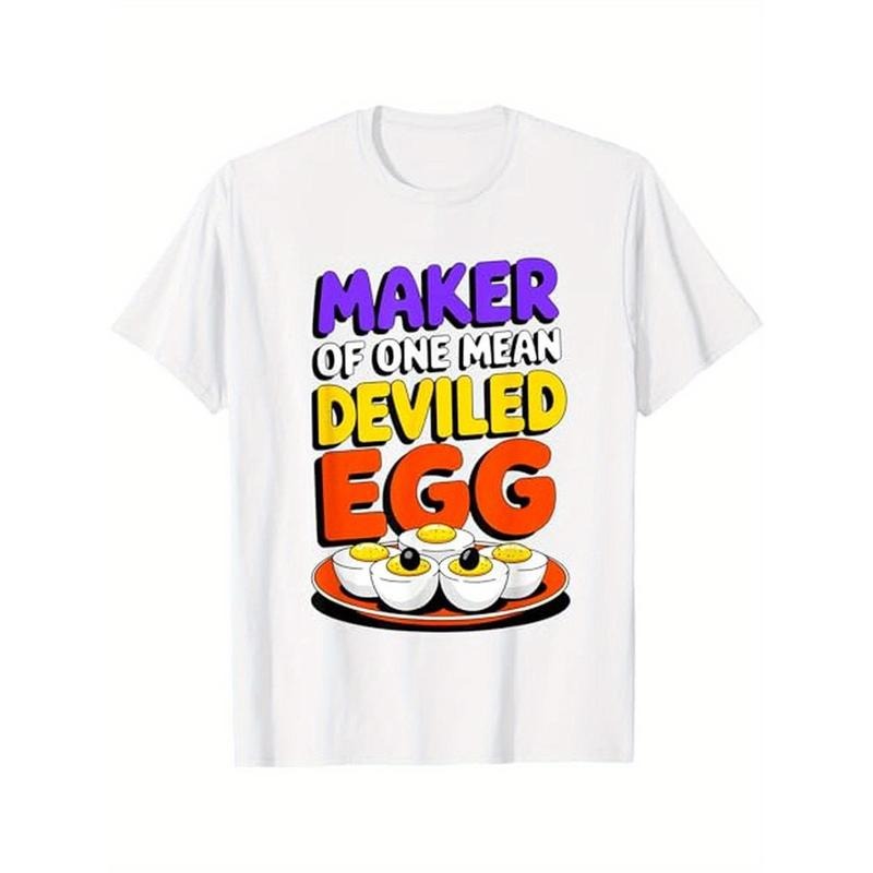 Thanksgiving Best Deviled Eggs Maker Mean Deviled Egg Lovers T-Shirt, 100% Cotton, Gift for Men Women Dad Mom Friends, S-XXXL, White made in usa