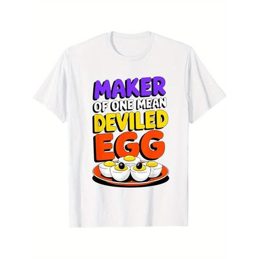 Thanksgiving Best Deviled Eggs Maker Mean Deviled Egg Lovers T-Shirt, 100% Cotton, Gift for Men Women Dad Mom Friends, S-XXXL, White made in usa
