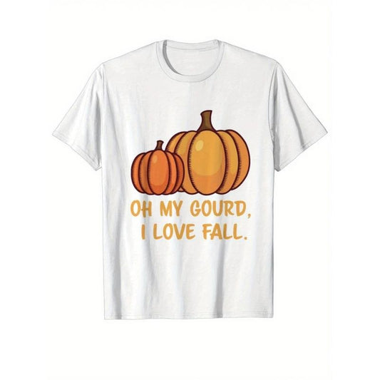 Thanksgiving Printing, Men's Cotton Turkey Pattern T-shirt, Casual Short Sleeve round Neck Game T-shirt, Men's Outdoor T-shirt made in usastyle{n002}8
