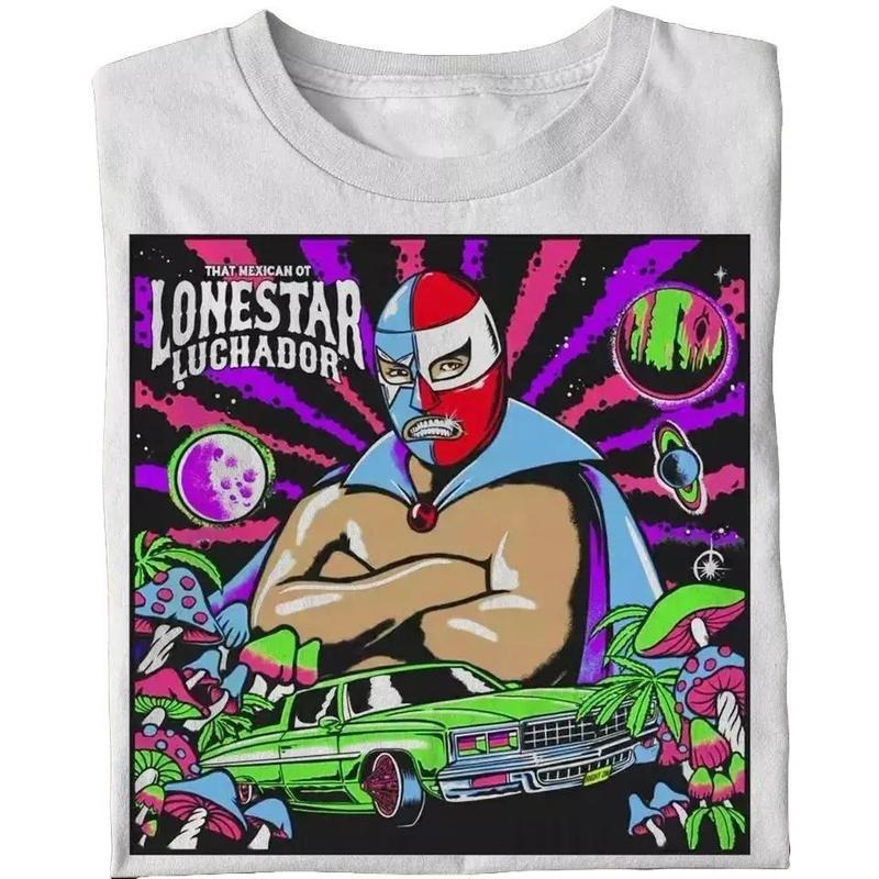 That Mexican OT Lonestar Luchador Album Gift For Fan T-shirt _ Retro Graphic Unisex Tee Gift For Men and Women
