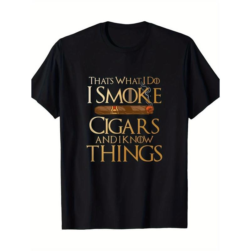 That's What I Do I Smoke Cigars And I Know Things Smoker 100% Cotton T-Shirt made in usa Hoodie, Sweatshirt | DripVista.com