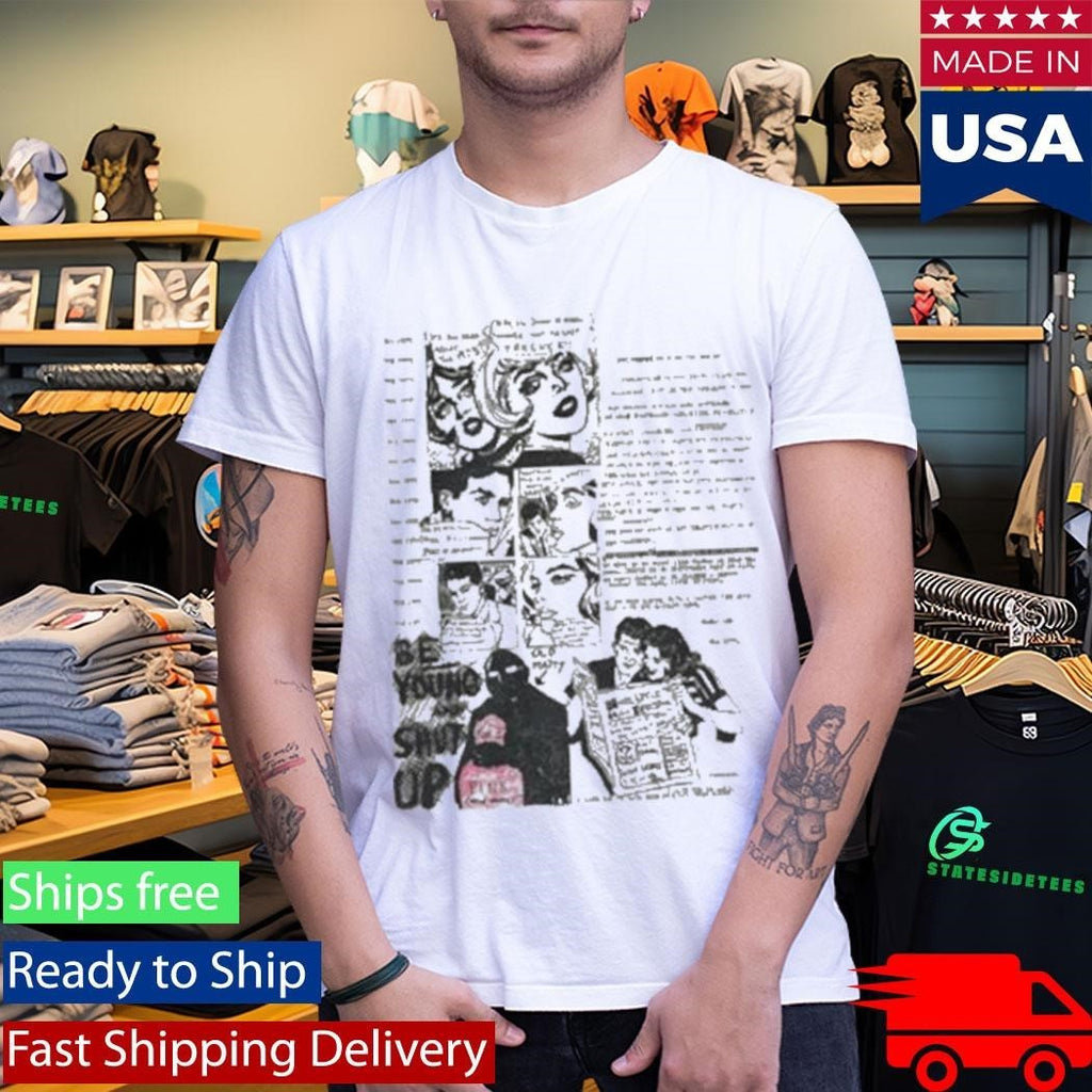 The 1975 Be Young And Shut Up Comic T-Shirt