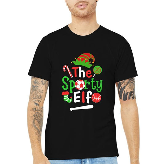 The Adventurous Sporty Elf: A Vibrant T-Shirt Design, Perfect For Outdoor Sports And Daily Activities, Casual Short-sleeved Round Neck T-shirt,A great Christmas gift for family and friends made in usa
