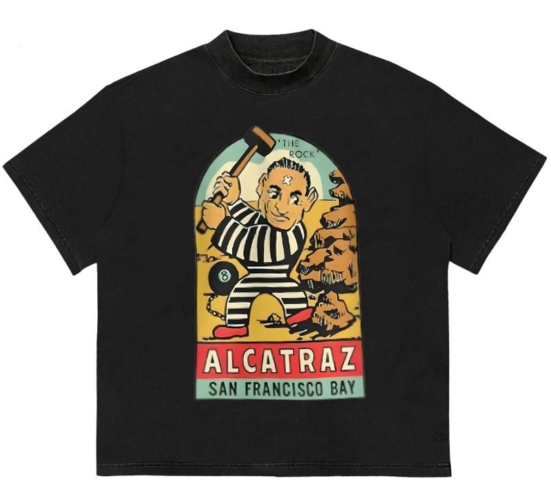 The Alcatraz T-Shirt Trendy Fit Casual, Comfy, and Stylish Customizable Graphic Hoodie, Sweatshirt | DripVista.com