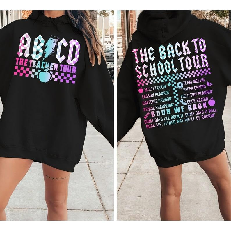 The Back To School Tour ABCD Shirt for Teacher, First Day Of School Shirt, Teacher Team Matching Tees, Teacher Gift, ABCD...