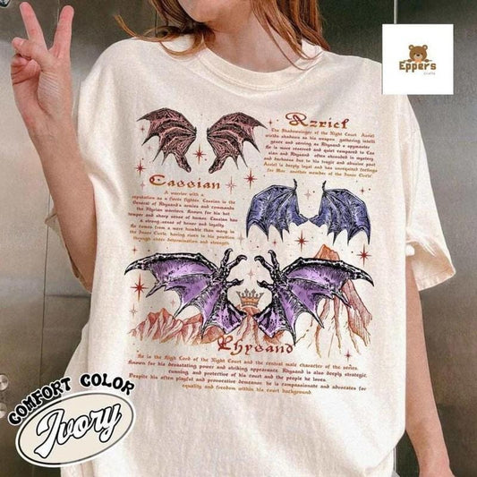 The Bat Boys Shirt, Acotar Rhysand Cassian Azriel Shirt, Acotar the Night Court Illyrians Shirt, Rhysand Acotar, Classic Styles