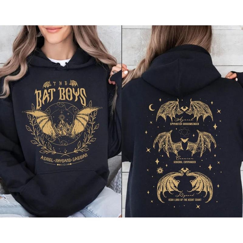 The Bat Boys Sweatshirt, Acotar Merch Hoodie, The Night Court Illyrians Shirt, A Court Of Thorns And Roses Rhysand Cassian Azriel, Trendy Tshirt Tops