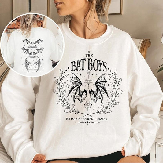 The Bat Boys Sweatshirt, Vintage Acotar Bookish Sweatshirt, The Night Court Illyrians, A Court of Thorn and Roses Rhysand Cassian Azriel
