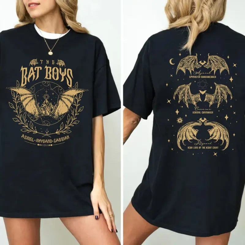The Bat Boys Tees, Acotar Merch Shirt, The Night Court Illyrians Shirt, A Court Of Thorns And Roses Rhysand Cassian Azriel, Trendy Unisex T Shirt