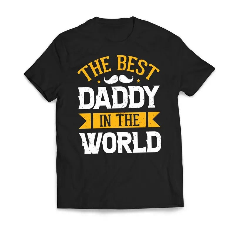 The Best DADDY In The World Father's Day Men's T-Shirt Casual Classic