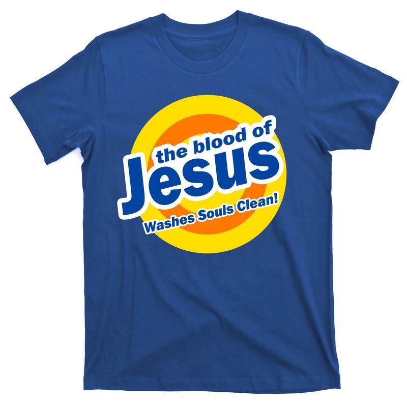 The Blood Of Jesus Washes Souls Clean T-Shirt Menswear Top Hoodie, Sweatshirt | DripVista.com