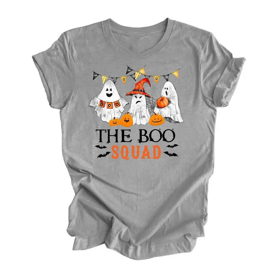 The Boo Squad Comfort Colors Shirt, Halloween Group Tees,  Group of Ghosts, Ghost Group Costume Minimalist Classic Cotton Fabric Menswear Soft Top