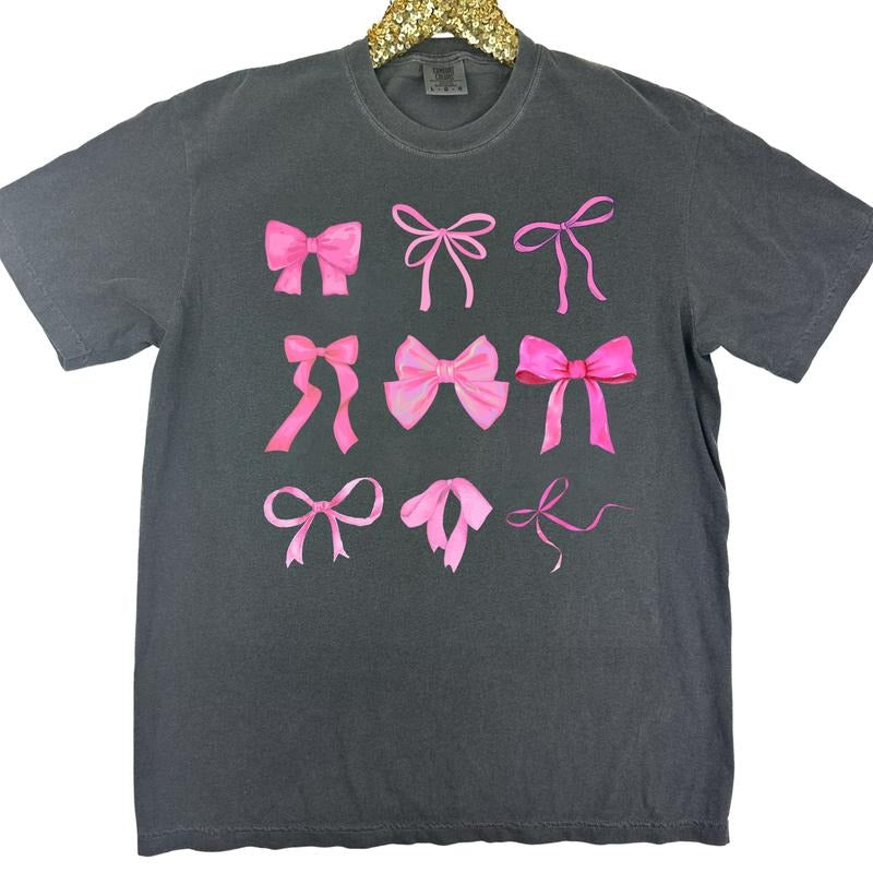 The Bow Girl Coquette Comfort Colors T-Shirt 'NLB' Hoodie, Sweatshirt | DripVista.com