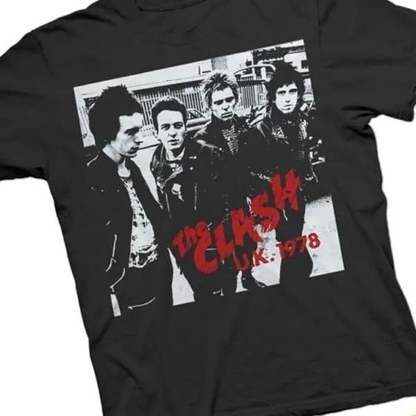 The Clash Band 1978 Rare Vintage T-Shirt Hoodie, Sweatshirt | DripVista.com