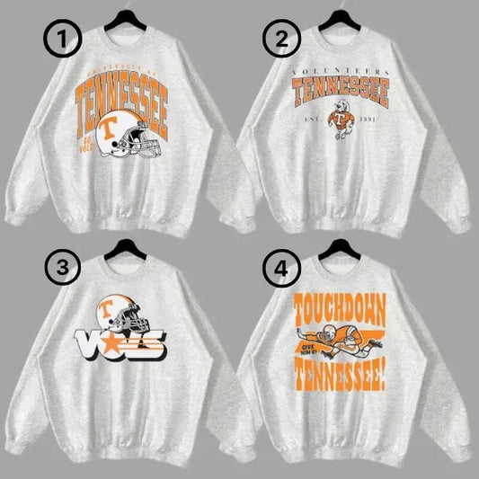 The Collection of Vintage Tennessee Volunteers Crewneck Shirt, Tennessee Vols 90s Pull Over Shirt, Vintage Graphic Tees