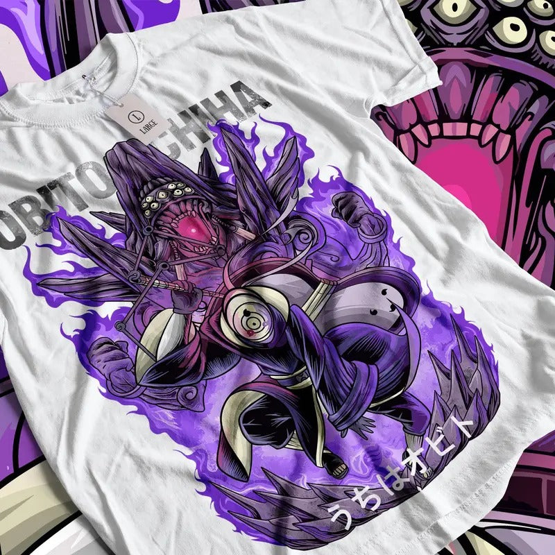 The Fourth Great Ninja War - Obito's Rise with the Ten Tails Jinchuriki Unisex T-Shirt Anime Manga Shirt Anime Shirt...