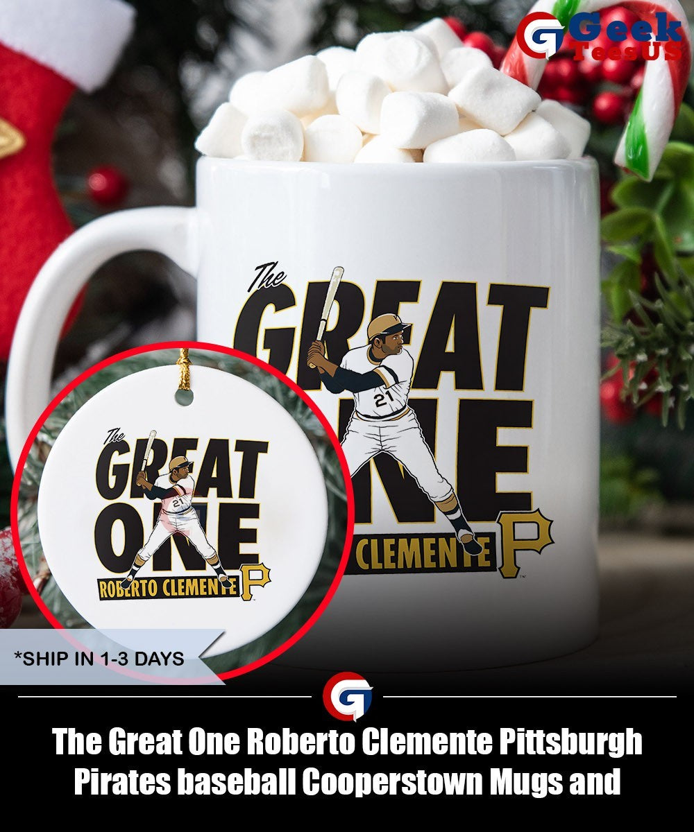The Great One Roberto Clemente Pittsburgh Pirates baseball Cooperstown shirt