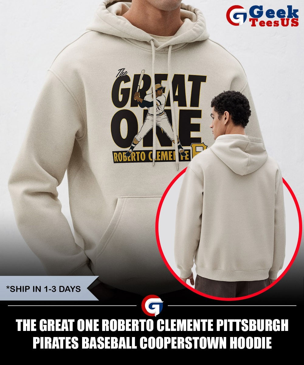 The Great One Roberto Clemente Pittsburgh Pirates baseball Cooperstown shirt