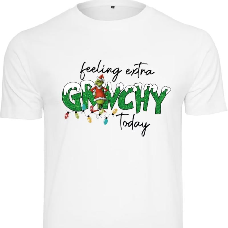 The Grinch 'Feeling extra Grinchy Today' Christmas T-Shirt | Merry Christmas Grinch Sweatshirt | Funny X-Mas Grinch...