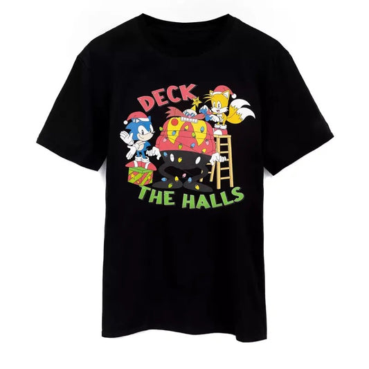 The Hedgehog Black, The Hedgehog Short Sleeved T-Shirt Mens - Graphic Tee Tops, Fashion Cotton, For Men, For Women