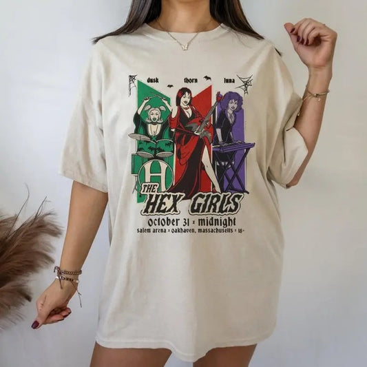 The Hex Girls Inspired Tee, The Hex Girls Rock Band Music T-Shirt, shirt trend 2024, shirt summer see