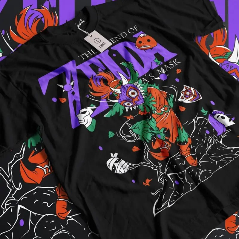 The Legend of Zelda T-shirt Link To The Past Graphic Print Tee, Game Shirt, Anime Shirt, Manga Shirt Cotton Menswear Top Classic