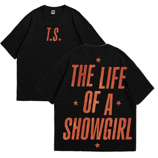 The Life of a Showgirl Tee, 2025 T.s Music Shirt, Music Fans Shirt, Merch Gift for Men and Women, Y2k Graphic, Tee Top Back to School, Casual Unisex