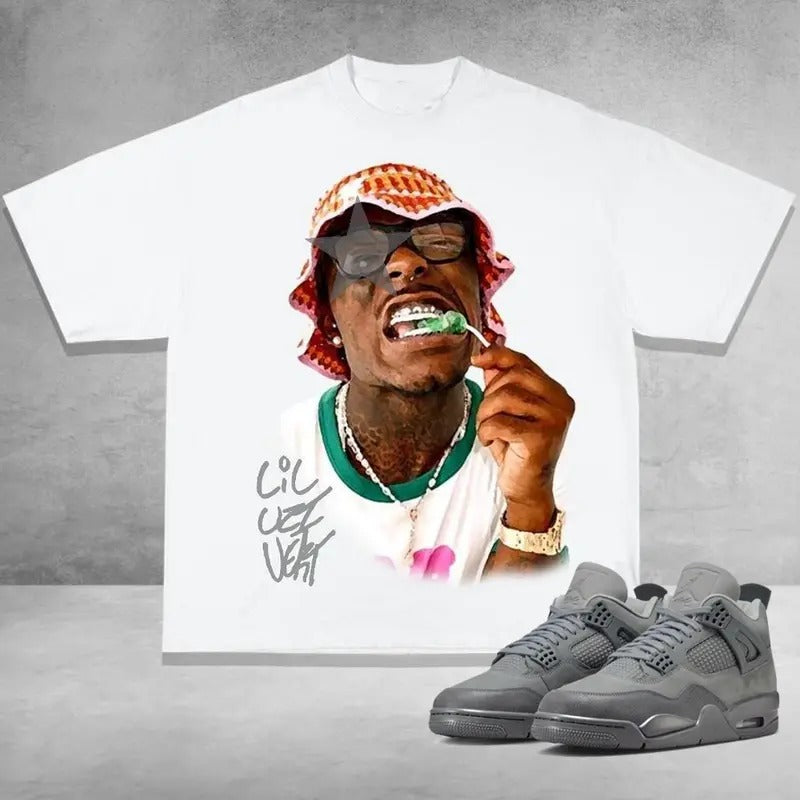 The Luv Green Star Graphic Shirt, Shirt to Match Sneaker 4s Retro Wet Cement, Cotton, Tropical Menswear T-Shirt Top...