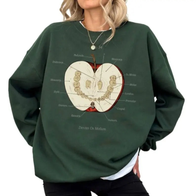 The Magnus Archives Sweatshirt, Anatomy Class Shirt, Teeth Apple, Jonathan Simms Shirt, Statement Begins Sweatshirt, Unisex Trendy Clothing