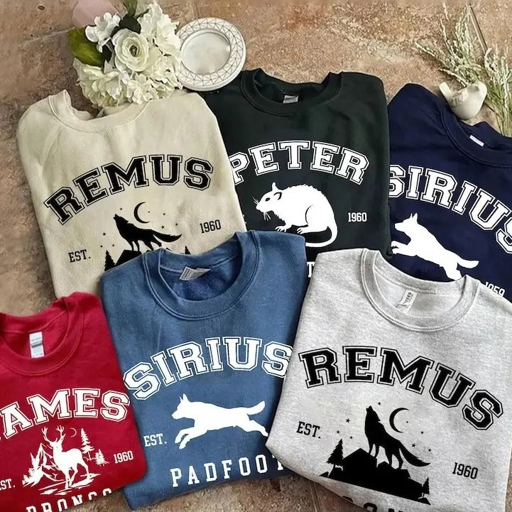 The Marauders Shirt, Moony Wormtail Padfoot Prongs, Remus Lupin Shirt, For Our Moony Shirt, Wizard Shirt, Marauder Sweatshirt, Bookish shirt, Gift For Fans