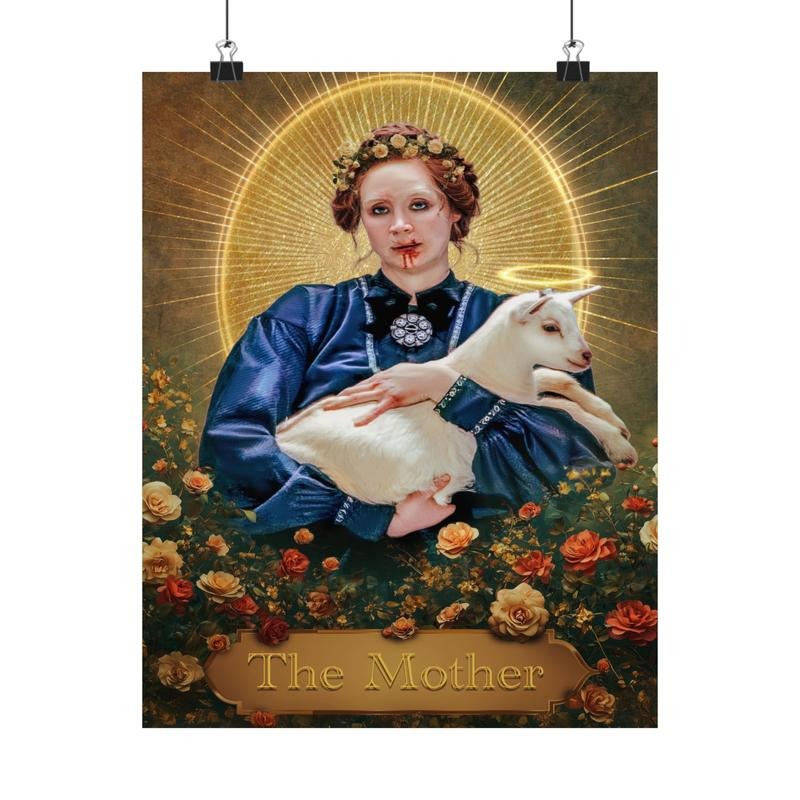 The Mother Lumon Goat Praiser Kier Taming poster - Premium Matte Poster | Severance Art Unframed Matte T-Shirts, Hoodie,...