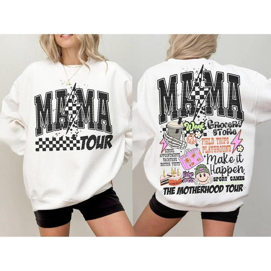 The Motherhood Tour 2 Sides Shirt, Funny Mama Shirt Shirt, Some Days I Rock It Shirt, Either way were rockin, Retro Mama Lighting Bolt Shirt,