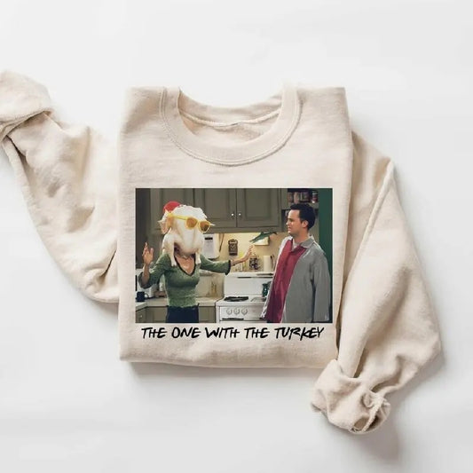 The One Where Its Thanksgiving Tshirt Turkey Shirt Vintage Turkey Thanksgiving Funny Thanksgiving Friends Shirt