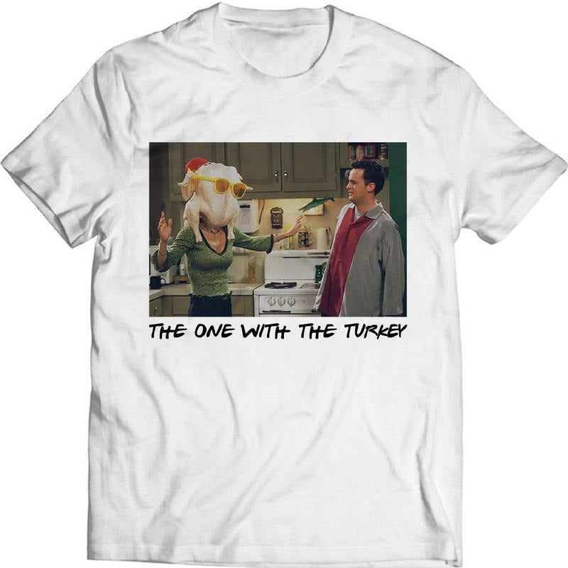 The One With The Turkey Shirt, The One With All Thanksgivings Vintage T Shirt Friends Lovers Tv Show T Shirt
