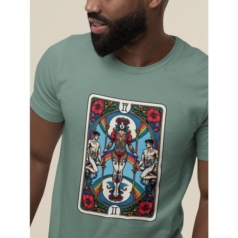 The Queer Tarot Card Shirt, Gay Pride, Non-Binary, Queer Clothing, Gift for LGBTQ, Genderqueer Tee, Unisex Shirts, Plus...