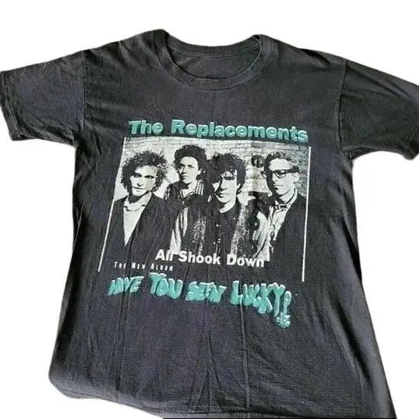 The Replacements Band Basic Black 1991 Tour Cotton T-Shirt Hoodie, Sweatshirt | DripVista.com