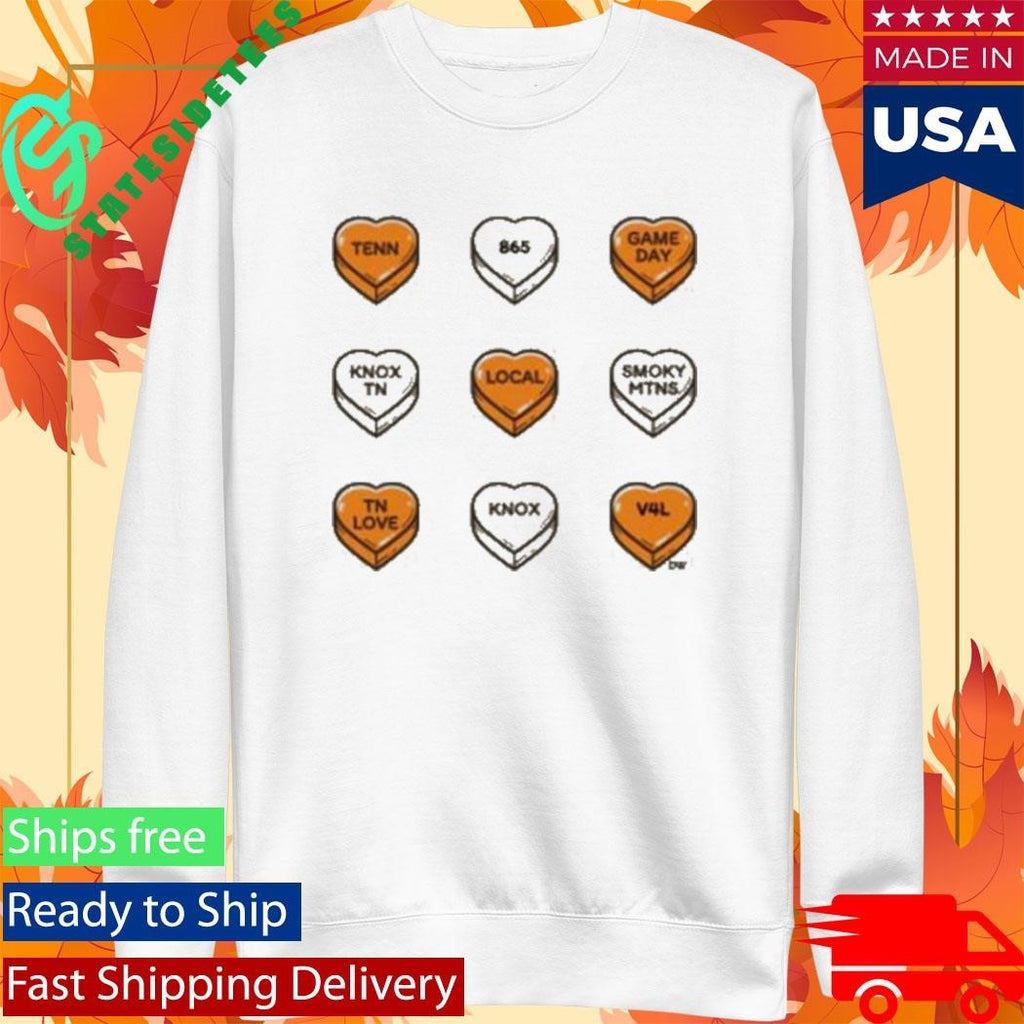 The Tenn Gameday Candy Hearts Shirt