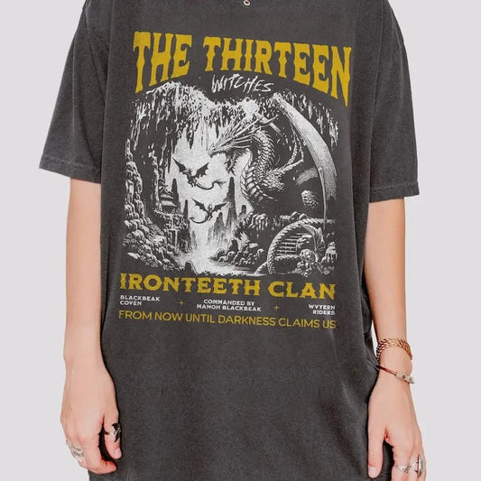 The Thirteen Shirt | Throne Of Glass T-Shirt Manon Blackbeak Ironteeth Witches Dorian Haviliard Licensed SJM Merch Terrasen Bookish Shirt 2