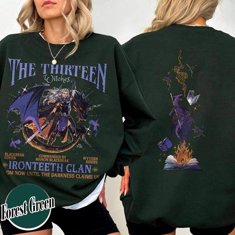 The Thirteen Sweatshirt, Manon Blackbeak Ironteeth Shirt, Darkness Claims Us Shirt, Tog Shirt, Manon Blackbeak Shirt,SJM...