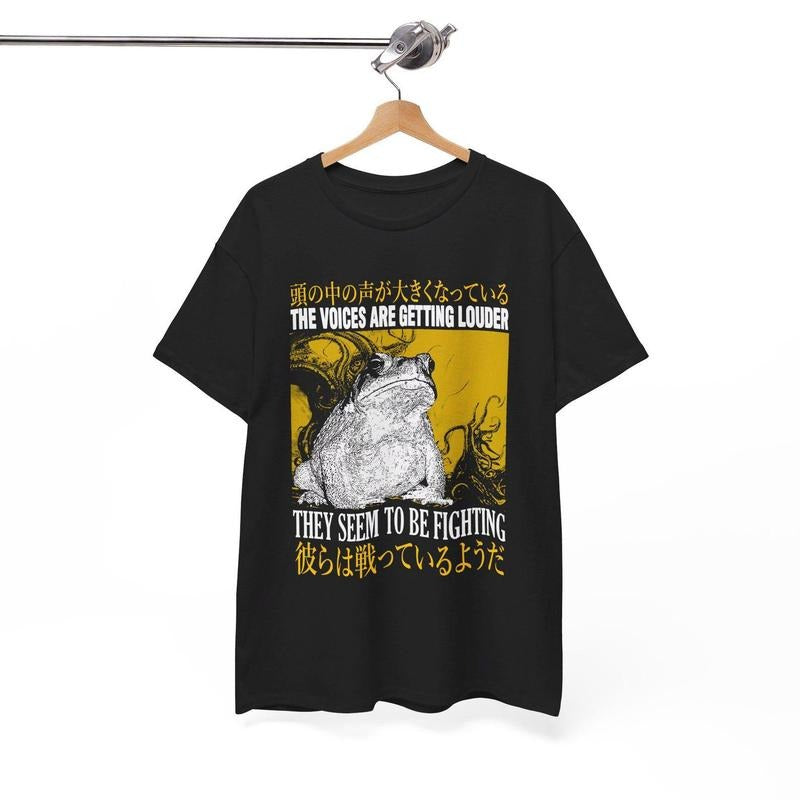 The Voices Are Getting Louder Frog T-Shirt Hoodie, Sweatshirt | DripVista.com
