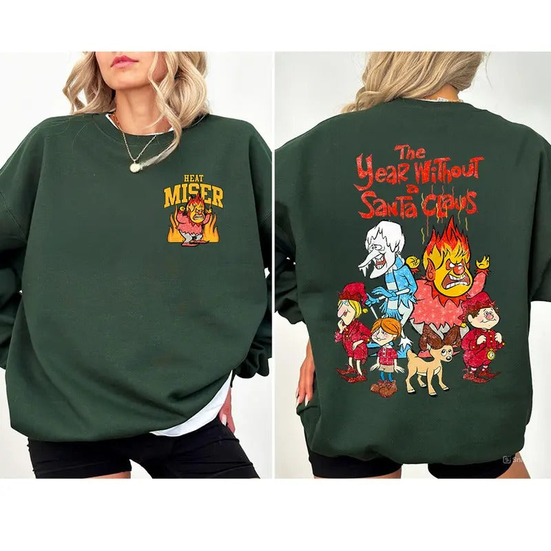 The Year Without Santa Snow Miser Heat Sweatshirt, Miser Brothers Couple Christmas Shirt, Family Matching Shirt, Heat  Snow Misers Hoodie, Christmas Gifts