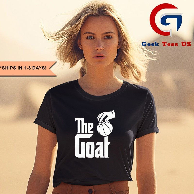 The goat basketball The Godfather logo parody shirt