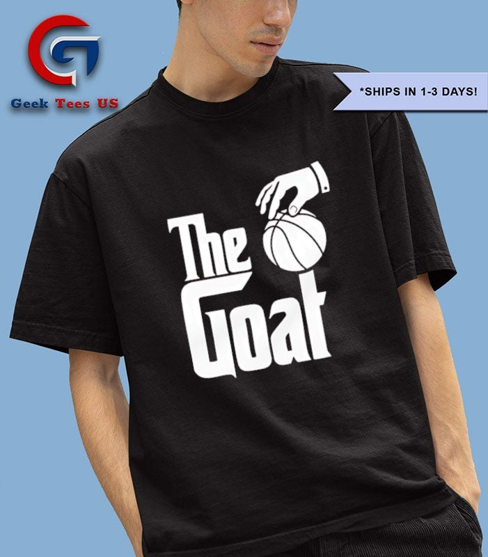 The goat basketball The Godfather logo parody shirt