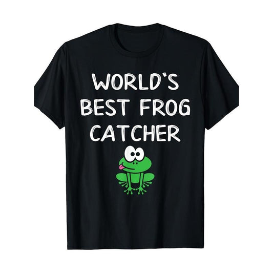 The world's best Frog Catching Animal lover Frog Hunting Gift T-shirt Made in USA