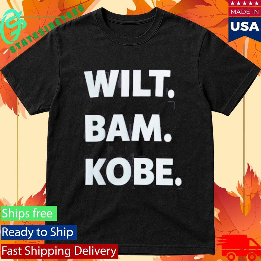 Thebe Foundation Wilt. Bam. Kobe. Shirt
