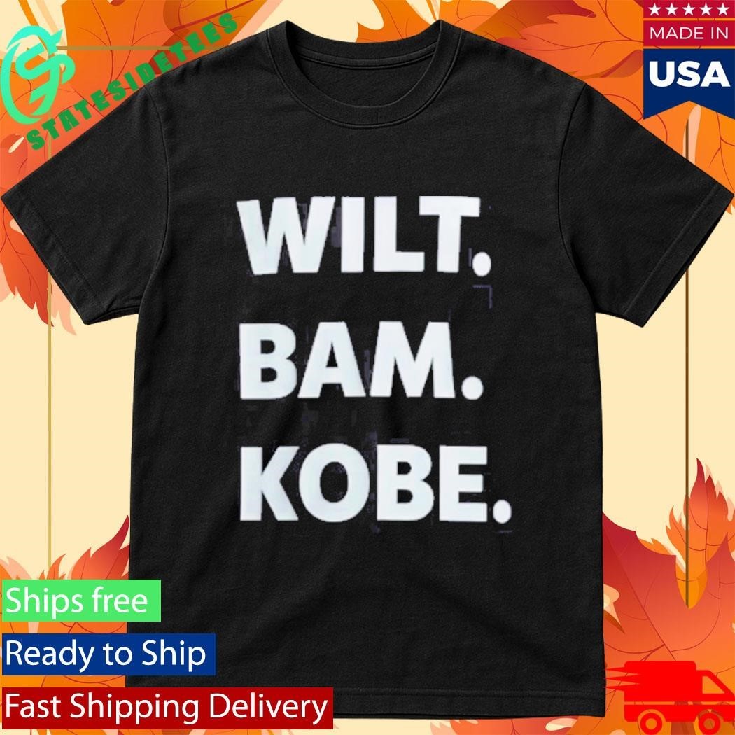 Thebe Foundation Wilt. Bam. Kobe. Shirt